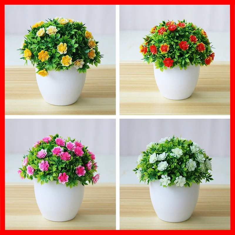 Bonsai Garden Home - 1pc Künstliche Pflanzen Bonsai Kleine Blume