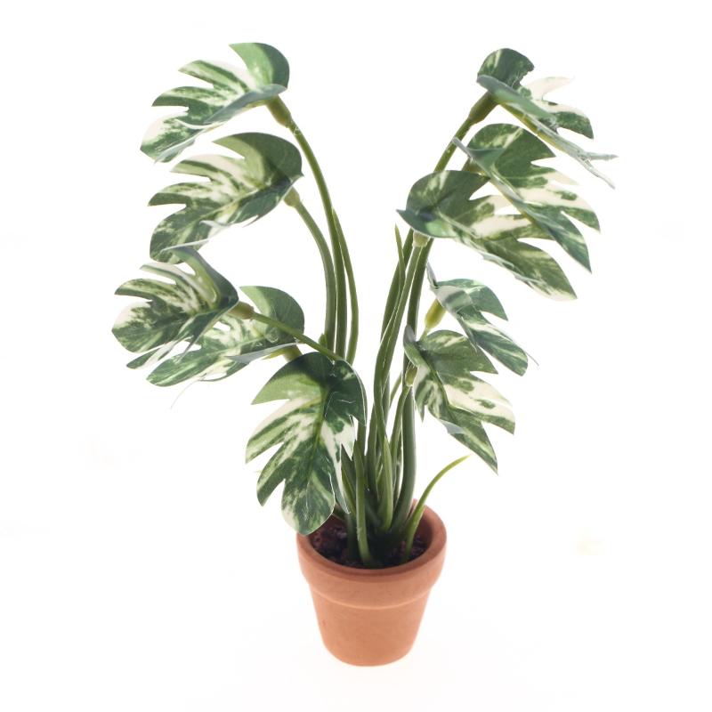 Bonsai Garden Home - Neu. 1 Stück 1/12 Puppenhaus-Simulation Monstera