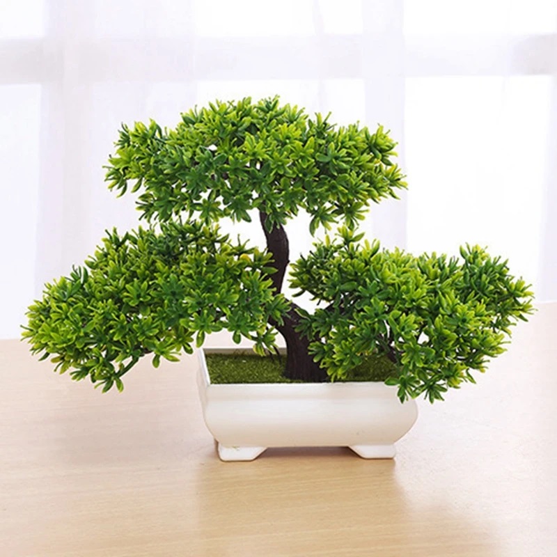 1 Stücke Grüne Künstliche Pfla – Bonsai Garden Home Bewertung und Preis